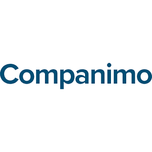 Logo du site e-commerce Companimo représenté par Companimo écrit en bleu